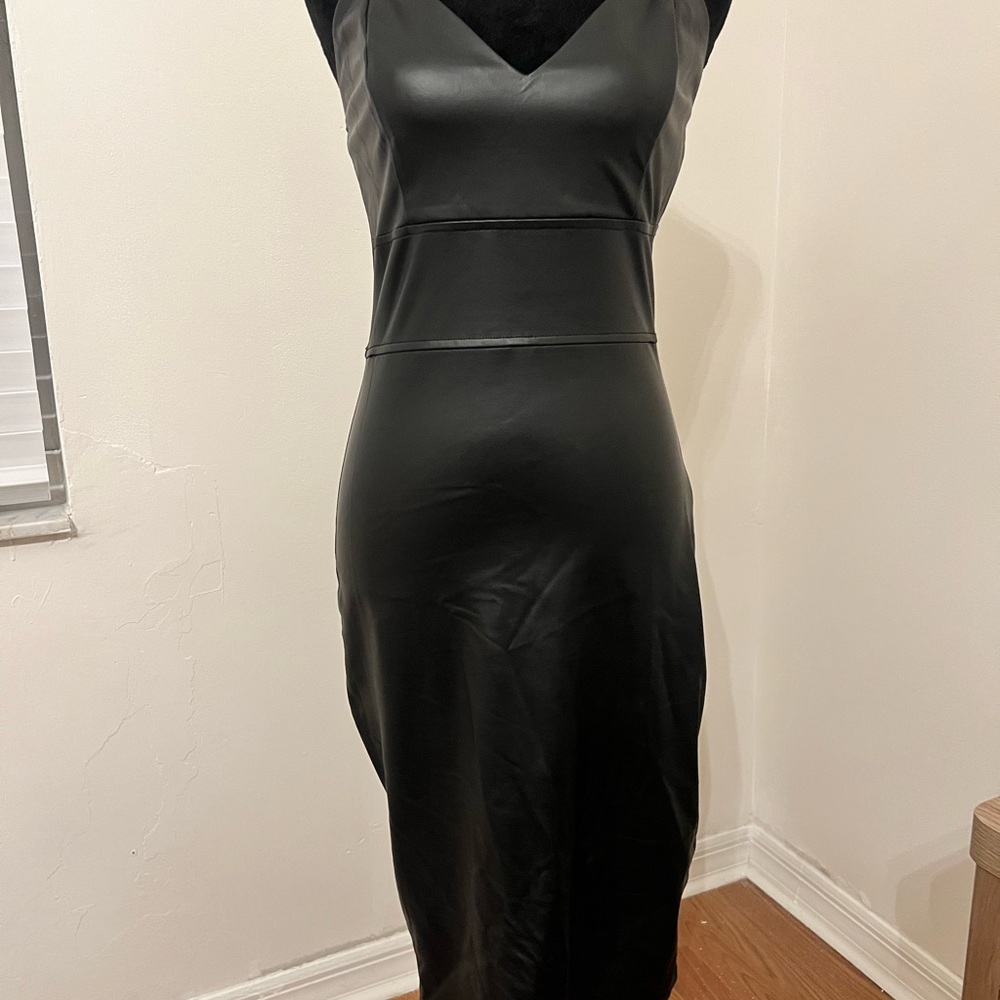 Fashion Nova Black Midi Dress
